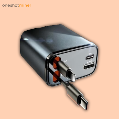 Retractable Car Charger (69W + USB-C)