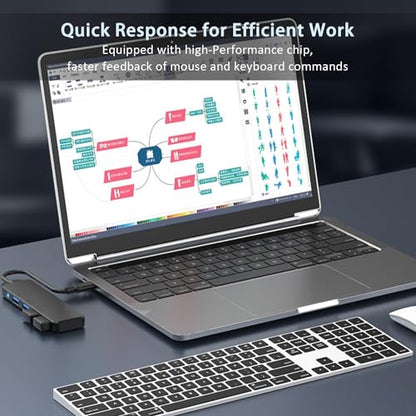 USB 3.0 Hub, VIENON 4-Port USB Hub USB Splitter USB Expander for Laptop, Xbox, Flash Drive, HDD, Console, Printer, Camera,Keyborad, Mouse(Not for Charging)|B09MLRPTT2